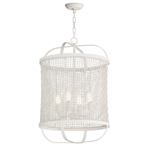 Cestino - 4 Light Pendant-26.25 Inches Tall and 19 Inches Wide