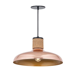 Bingham - 1 Light Large Pendant-8.5 Inches Tall and 17 Inches Wide - 1342427