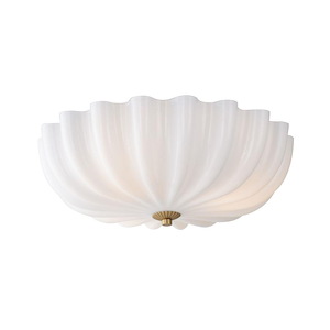 Bundt - 3 Light Semi-Flush Mount-5.75 Inch Tall and 15.5 Inch Wide - 1369806