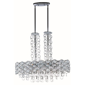 Cirque-Twelve Light Pendant in Crystal style-12 Inches wide by 27 inches high