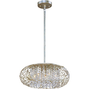 Arabesque-Seven Light Pendant in Crystal style-18 Inches wide by 8 inches high