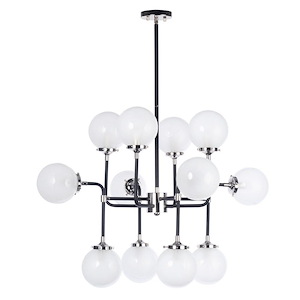 Atom-Twelve Light Pendant-36 Inches wide by 25.75 inches high