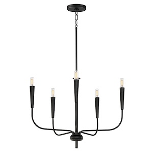 Vela - 5 Light Chandelier-18.25 Inches Tall and 24 Inches Wide