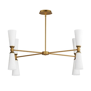 Krevat - 8 Light Chandelier-17 Inches Tall and 18 Inches Wide - 1326652