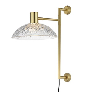 Metropolis - 6W 1 LED Pin Up Wall Sconce-17 Inches Tall and 10 Inches Wide