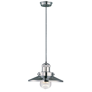 Mini Hi-Bay - 1 Light Pendant In Mediterranean Style-5.25 Inches Tall and 8 Inches Wide