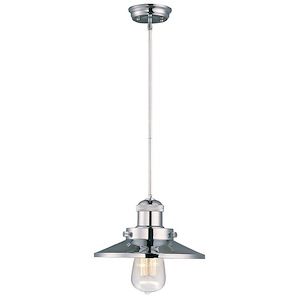Mini Hi-Bay - 1 Light Pendant In Mediterranean Style-5.25 Inches Tall and 8 Inches Wide - 1309416