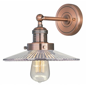 Mini Hi-Bay - 1 Light Wall Sconce In Mediterranean Style-7.5 Inches Tall and 10 Inches Wide