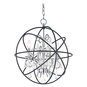 Orbit-Four Light Chandelier in Modern style-19 Inches wide by 21.5 inches high