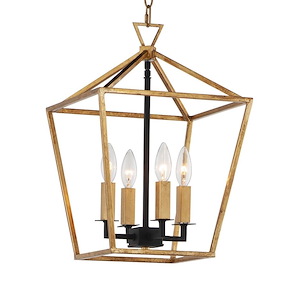 Abode-Four Light Chandelier-12 Inches wide by 18 inches high