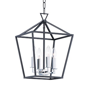 Abode-Four Light Chandelier-12 Inches wide by 18 inches high