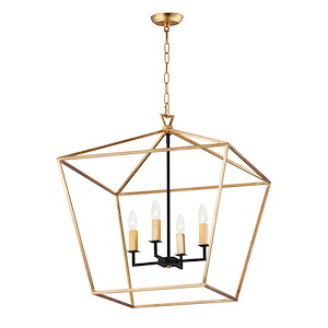 Abode-Four Light Chandelier-24.5 Inches wide by 27.75 inches high