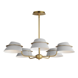 Lucas - 5 Light Chandelier-8.5 Inches Tall and 36 Inches Wide - 1311076