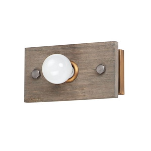 Plank-One Light Wall Sconce-11 Inches wide by 6 inches high - 882611