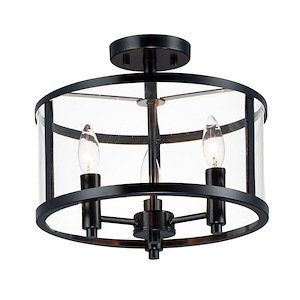 Sentinel - Three Light Semi-Flush Mount