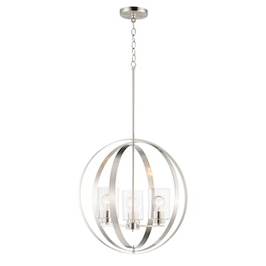 Sentinel - 3 Light Pendant-20.75 Inches Tall and 20.75 Inches Wide - 1213723