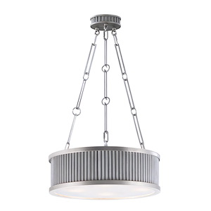 Ruffle-Four Light Pendant-17.5 Inches wide by 26.75 inches high
