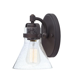 Seafarer-One Light Wall Sconce with Bulb-6 Inches wide by 8.5 inches high