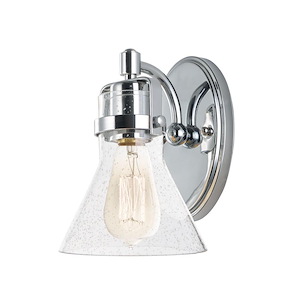 Seafarer-One Light Wall Sconce with Bulb-6 Inches wide by 8.5 inches high