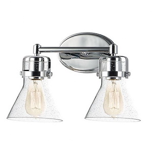 Seafarer - 12W 2 LED Bath Vanity with Bulb In Traditional Style-10 Inches Tall and 15 Inches Wide - 1311079