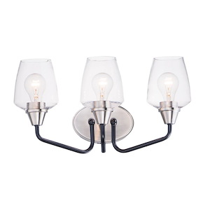 Goblet-3 Light Bath Vanity-18 Inches wide by 9.5 inches high - 1027552