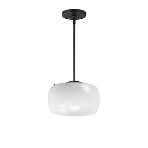 Glazed - 1 Light Pendant-6.5 Inch Tall and 11 Inch Wide - 1377265