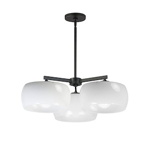 Glazed - 3 Light Chandelier-8.25 Inch Tall and 26 Inch Wide - 1377266