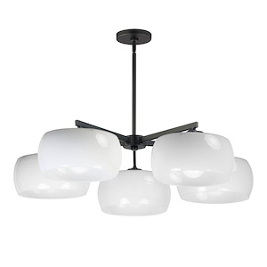 Glazed - 5 Light Chandelier-8.25 Inch Tall and 36 Inch Wide - 1377267