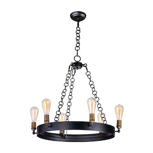 Noble-Six Light Chandelier-26 Inches wide by 22 inches high - 605133