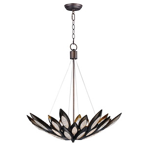 Lotus-Eight Light Pendant-30.5 Inches wide by 35 inches high