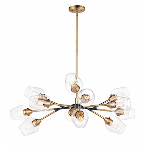Savvy-Twelve Light Chandelier-46.25 Inches wide by 14.75 inches high