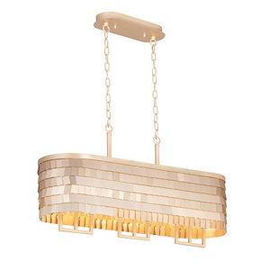 Glamour-6 Light Chandelier-10.5 Inches wide by 18.5 inches high