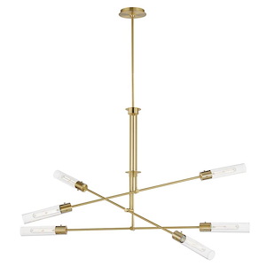 Equilibrium - 36W 6 LED Pendant-33 Inches Tall and 51.75 Inches Wide - 1265861