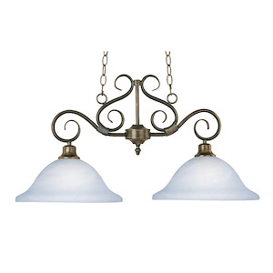 Pacific-2 Light Linear Pendant in Transitional style-13 Inches wide by 16 inches high