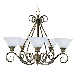 Pacific-5 Light Chandelier in Transitional style-29 Inches wide by 21.5 inches high - 64942