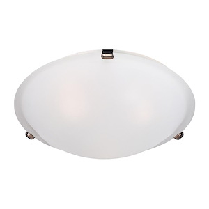 Malaga-3 Light Flush Mount in Transitional style-16 Inches wide by 4 inches high