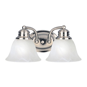 Malaga-2 Light Bath Vanity in Transitional style-13.25 Inches wide by 6 inches high