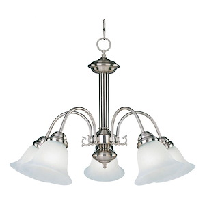 Malaga-5 Light Down Light Chandelier in Transitional style-24 Inches wide by 17 inches high - 1027561