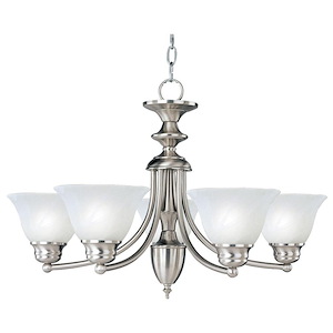 Malaga-5 Light Chandelier in Transitional style-25 Inches wide by 16 inches high