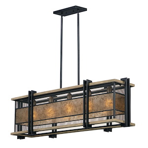 Boundry-Five Light Linear Pendant-12 Inches wide by 13.75 inches high