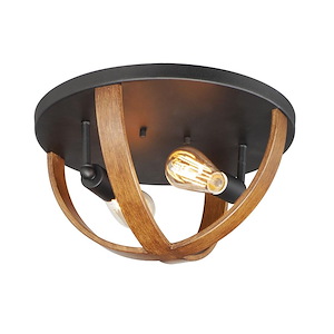 Compass-2 Light Flush Mount-15.75 Inches wide by 8.75 inches high