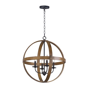 Compass-4 Light Pendant-22.5 Inches wide by 24.75 inches high