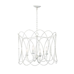 Trellis-4 Light Chandelier-19.25 Inches wide by 18.25 inches high