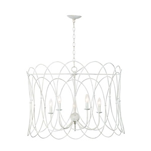 Trellis-5 Light Chandelier-32.25 Inches wide by 23.25 inches high