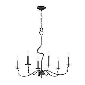 Padrona - 6 Light Chandelier-27.5 Inches Tall and 32.5 Inches Wide - 1265863