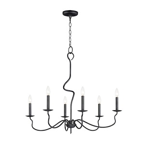 Padrona - 6 Light Chandelier-27.5 Inches Tall and 32.5 Inches Wide - 1265863