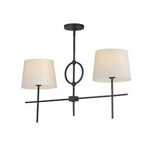 Paoli - 2 Light Linear Pendant-17.25 Inches Tall and 10 Inches Wide