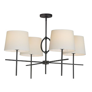 Paoli - 4 Light Chandelier-17.25 Inches Tall and 36 Inches Wide