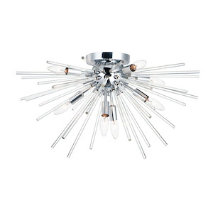 Polaris-Eight Light Flush Mount-25 Inches wide by 14 inches high - 819452