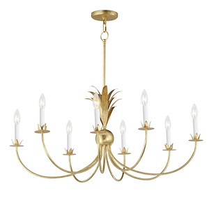 Paloma - 8 Light Chandelier-17.5 Inches Tall and 36 Inches Wide